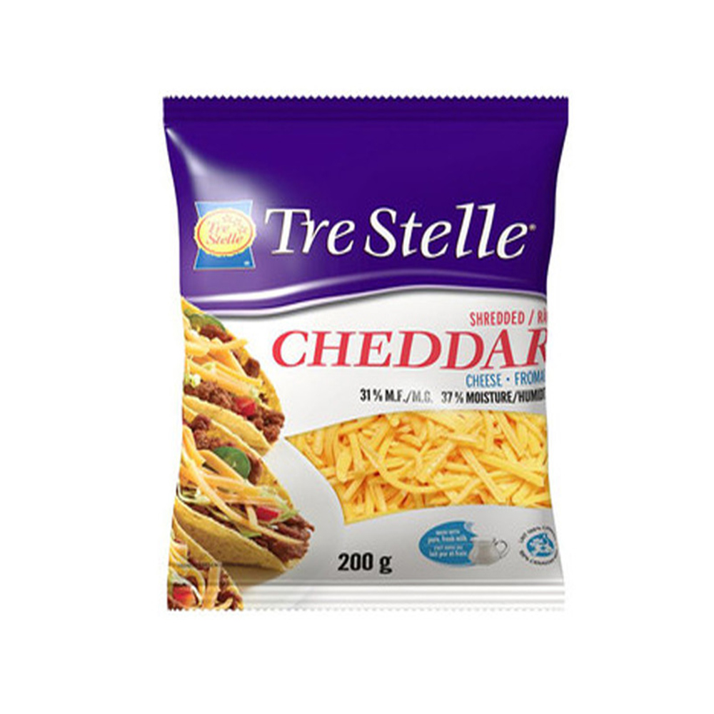 Tre Stelle Shredded Cheddar 200G