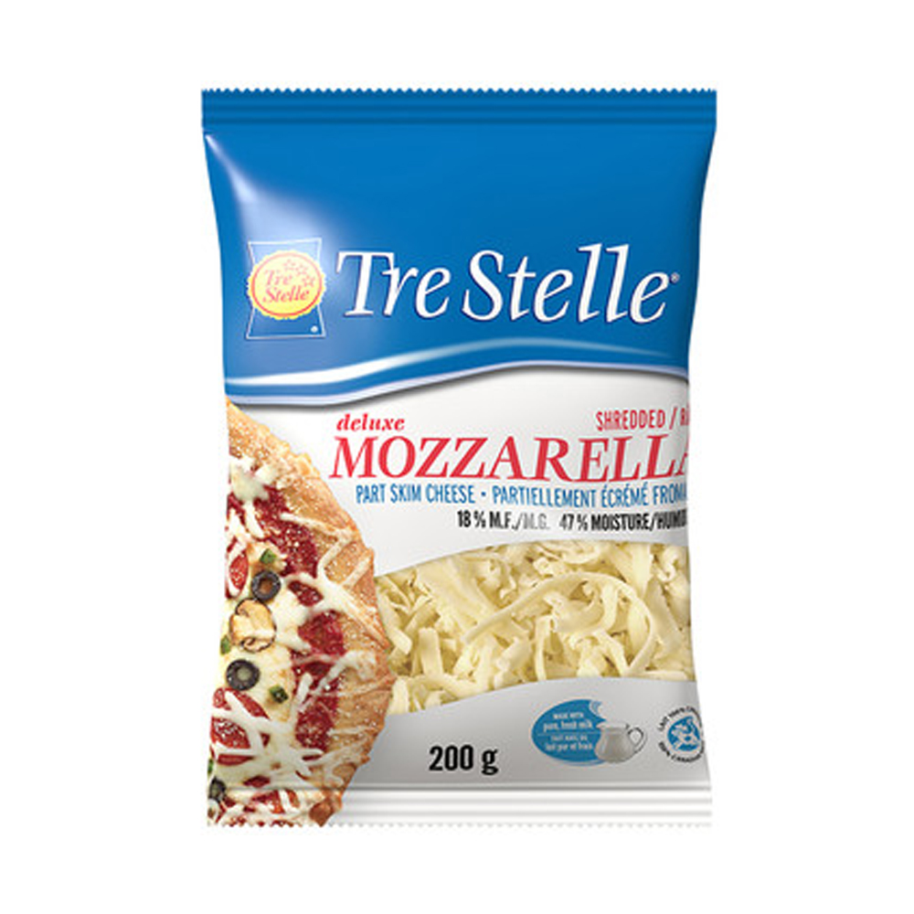 Tre Stelle Shredded Mozzarella 200G