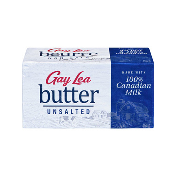 GAY LEA UNSALTED BUTTER  250G