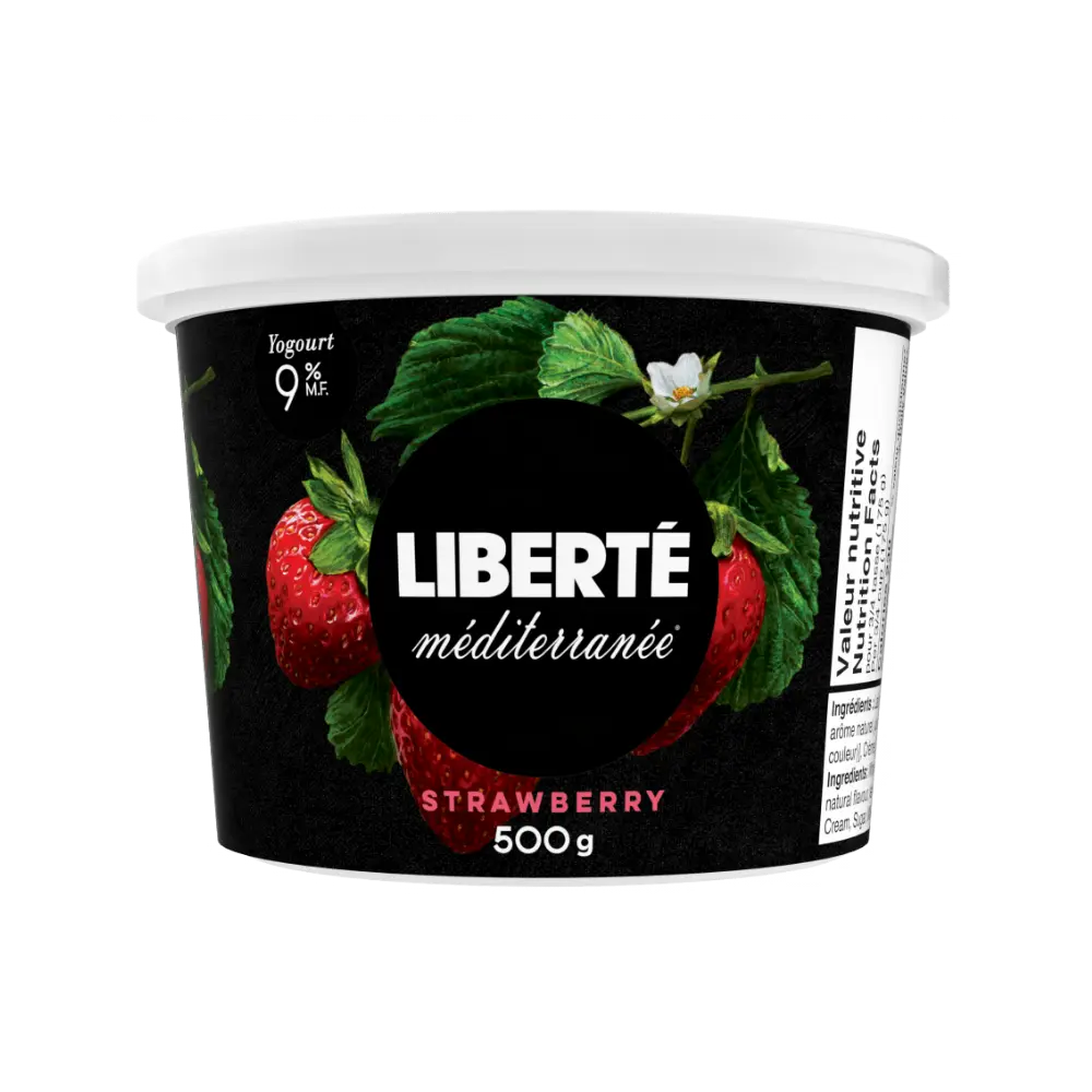 Liberte Med Straw Yogurt 500g