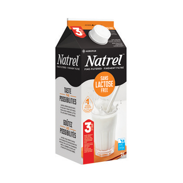 NATREL 3.25% LACTOSE FREE X MILK 2L