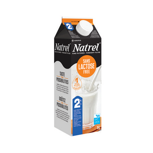 NATREL 2% LACTOSE FREE MILK 1L