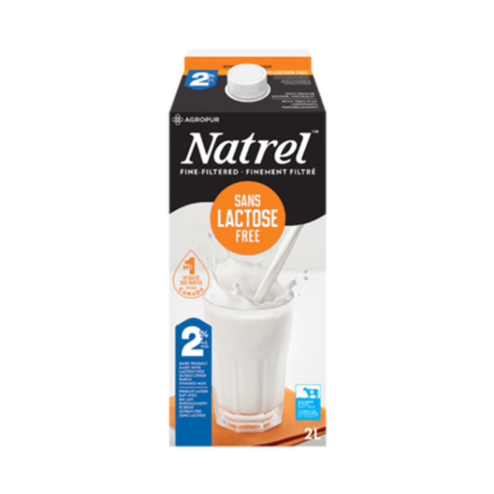 NATREL 2% LACTOSE FREE MILK 2L