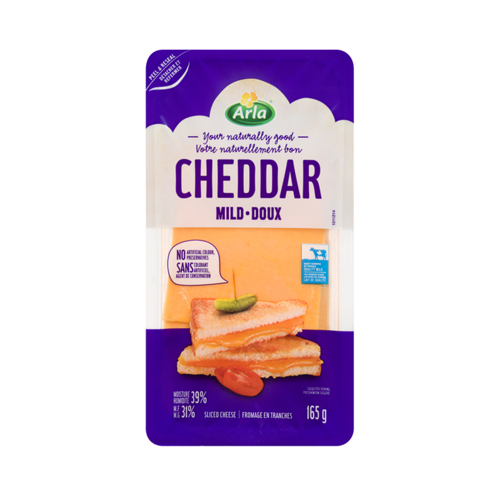 Tre Stelle Mild Cheddar Slices 165G