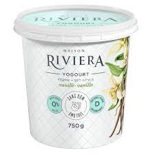 Riviera 2.8% Vanilla Yogurt 750G