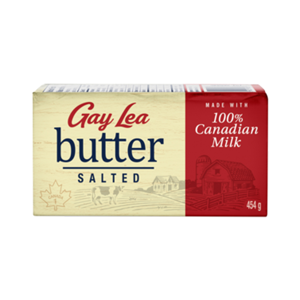 GAY LEA SALTED BUTTER 454G