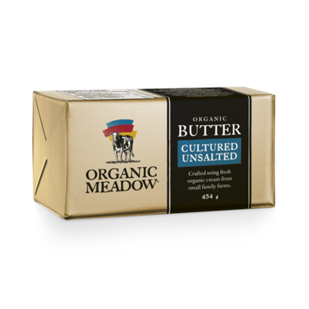 Organic Meadow Unsalted Butter 454 G