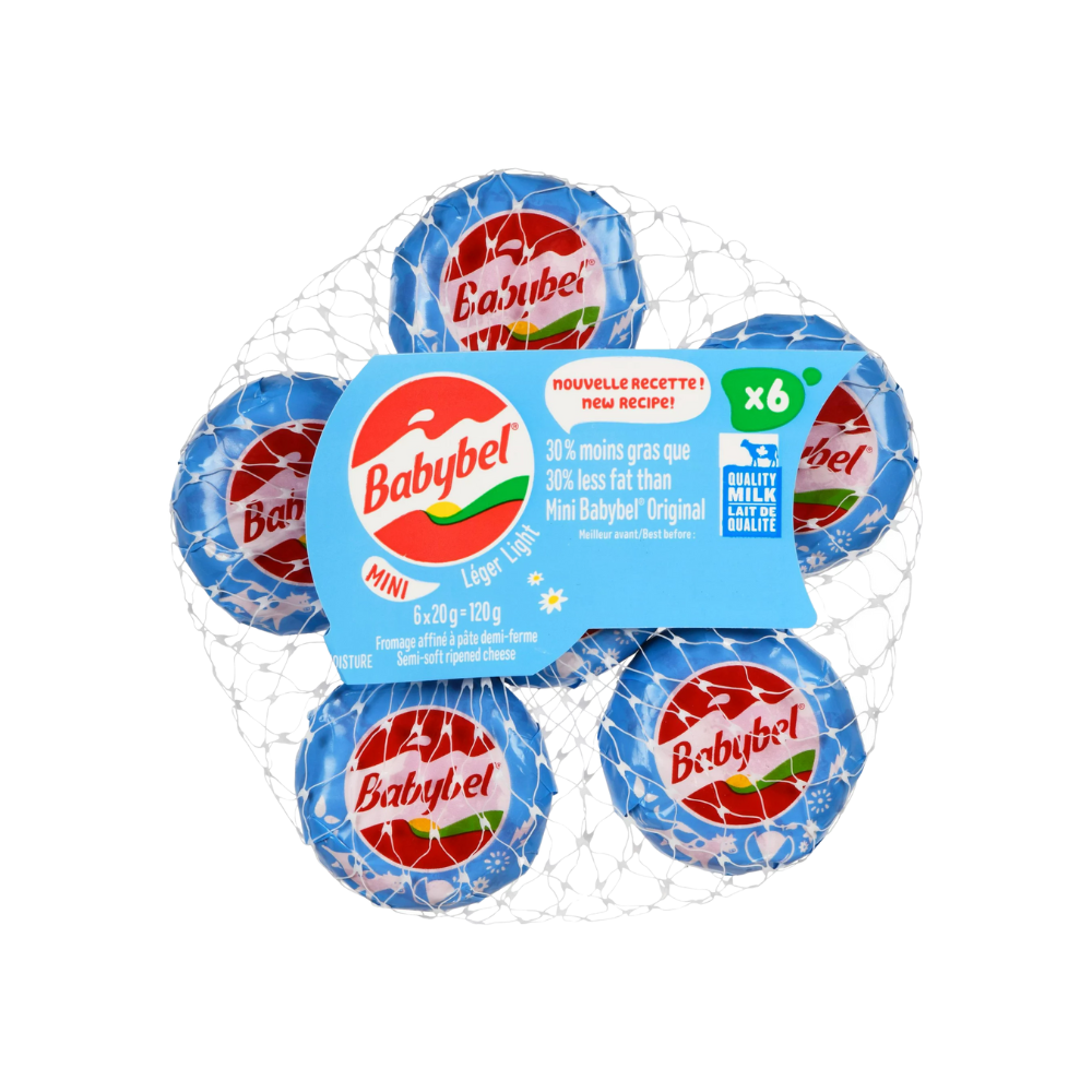 Babybel Mini Light 6X20G 