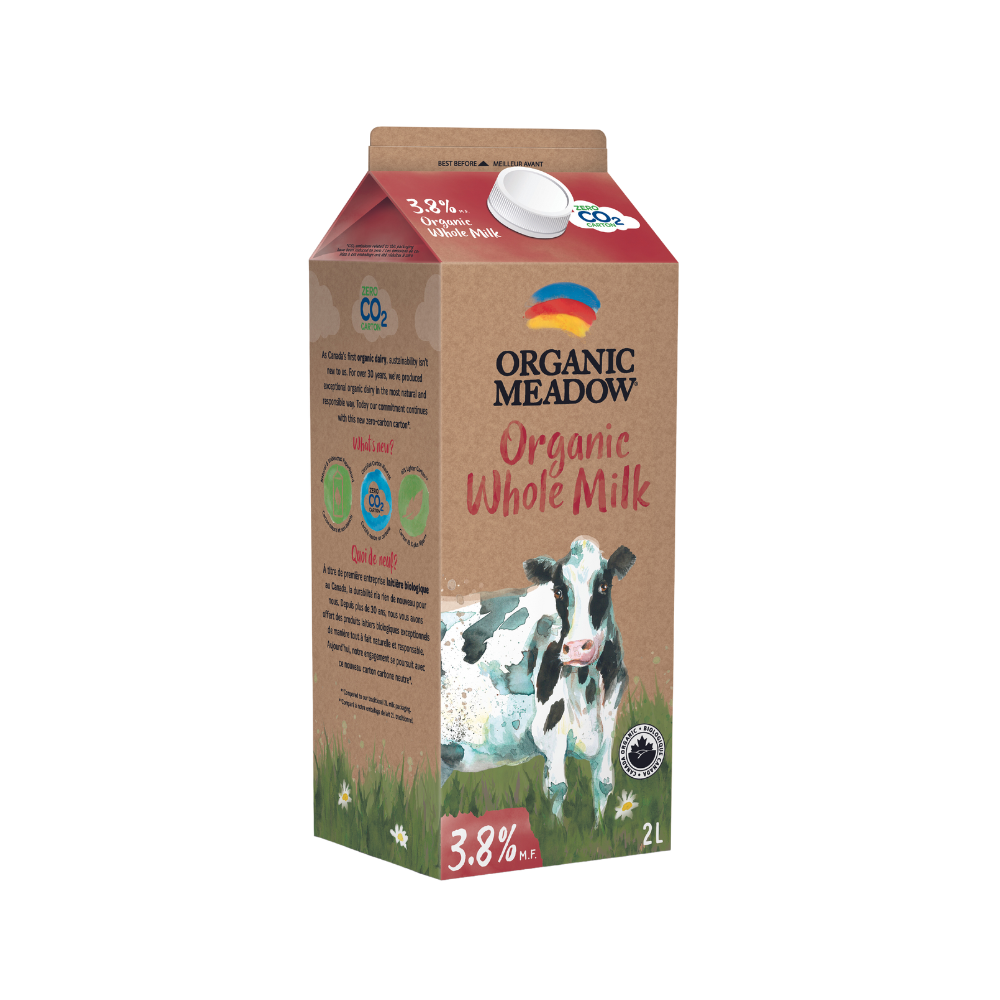 Organic Meadow 3.8% Milk 2L