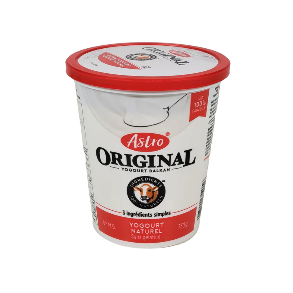 Astro 6% Plain Balkan Yogurt 750G