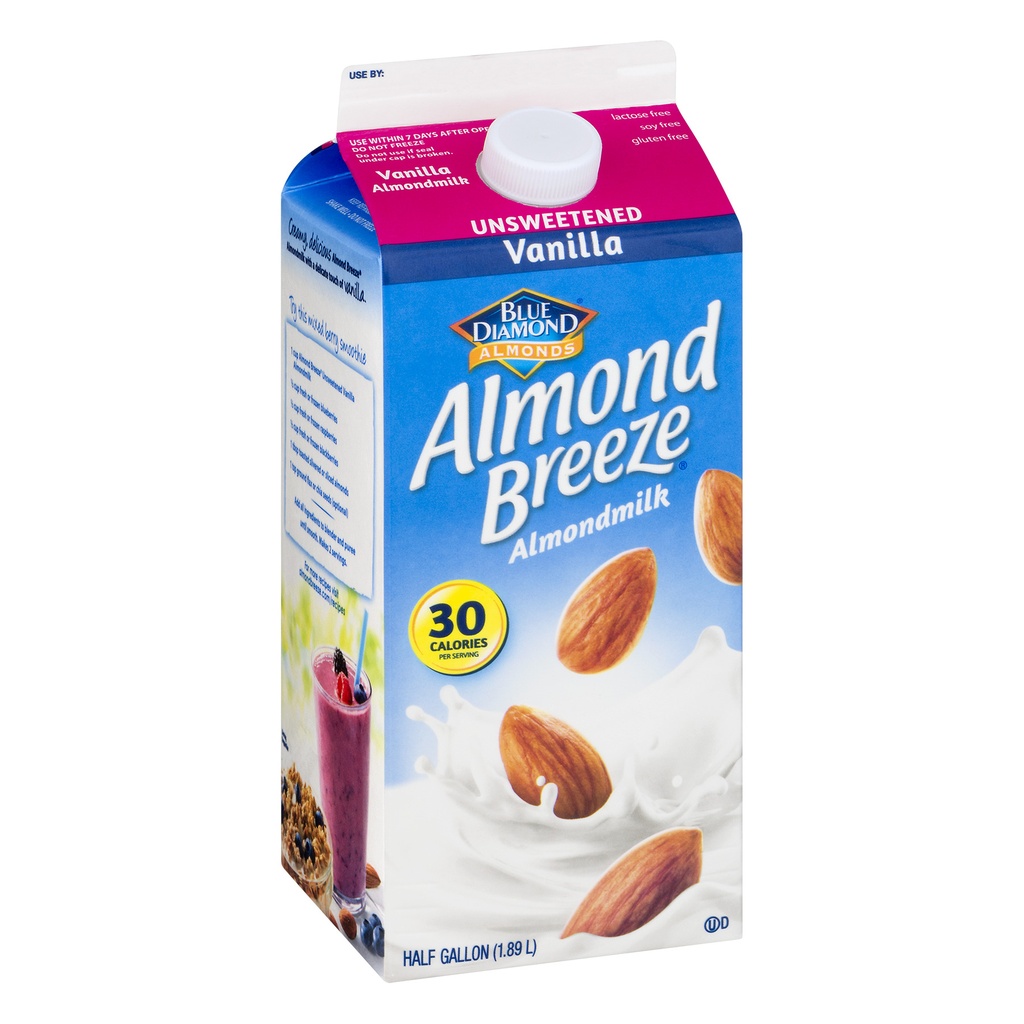 Blue Diamond Almond Unsweetened Vanilla 1.89 L
