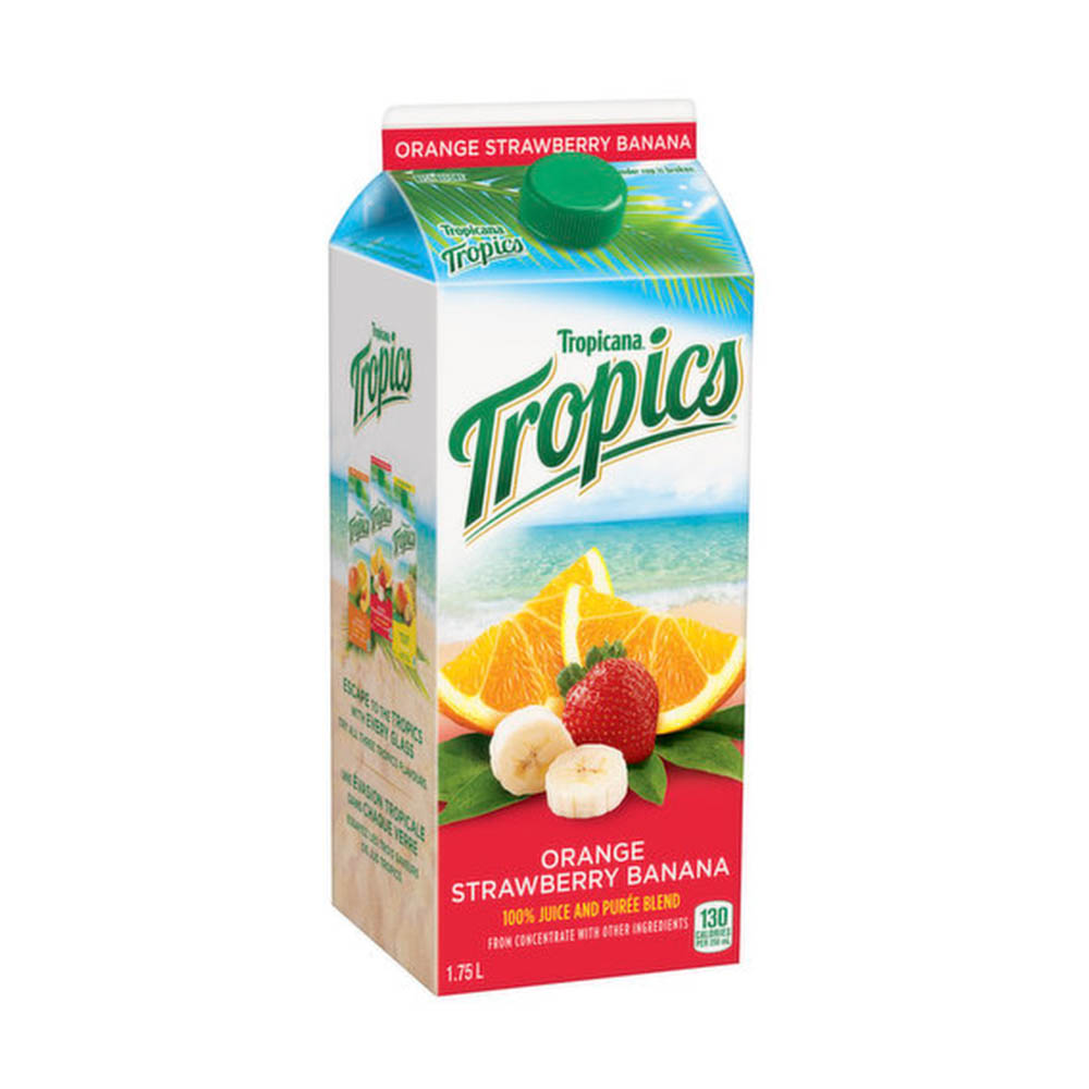 Tropicana Orange Strawberry Banana 1.75L