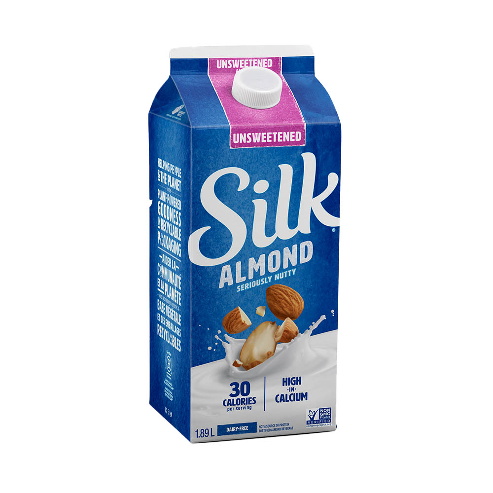 Silk True Almond Unsweetened 1.89 L
