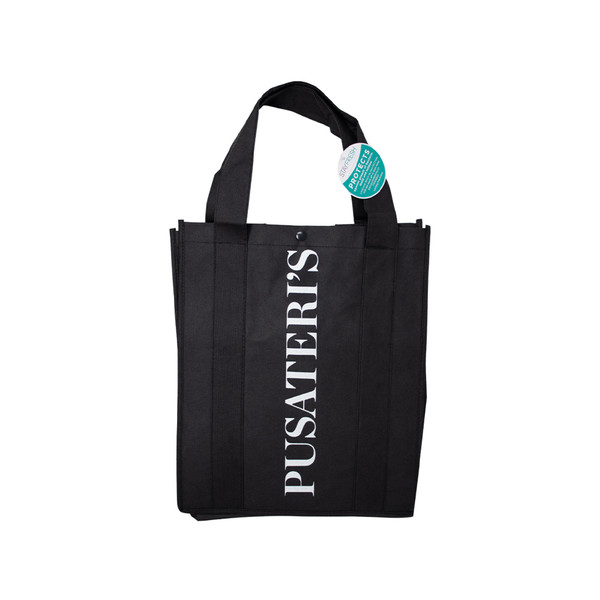 Pusateri's Black & White Shopping Bag 1ea