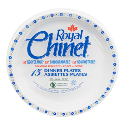 Royal Chinet Dinner Plates 15Pk