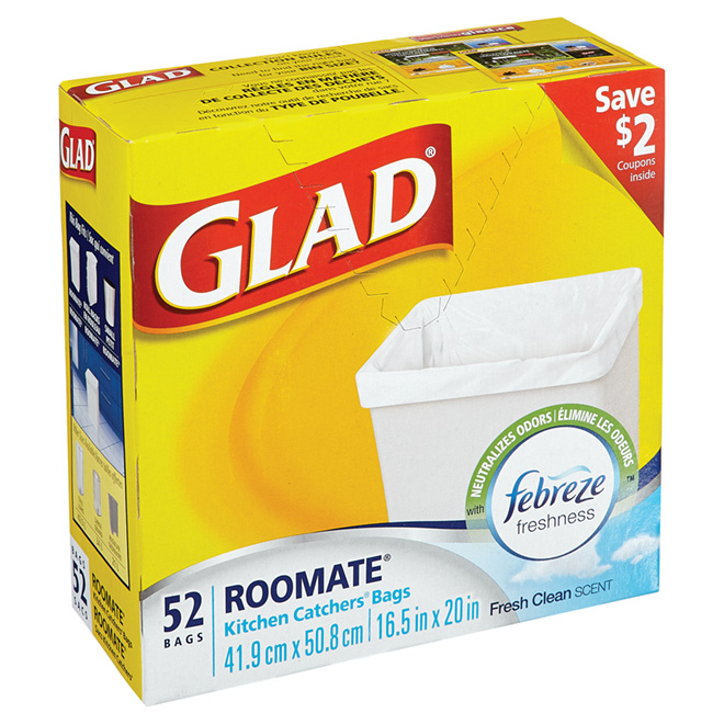 Glad Kitc. Catch. Roomate 52Ea
