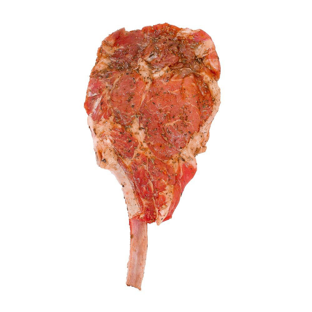 White Veal Rib Chops French Milanese Rosemary Style