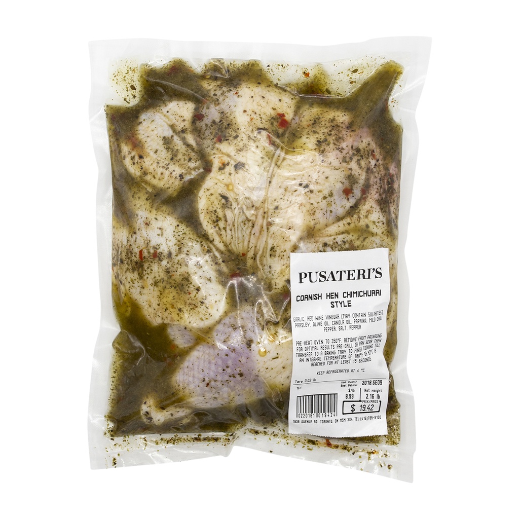 Cornish Hen Butterfly Chimichurri Style 1.5lb