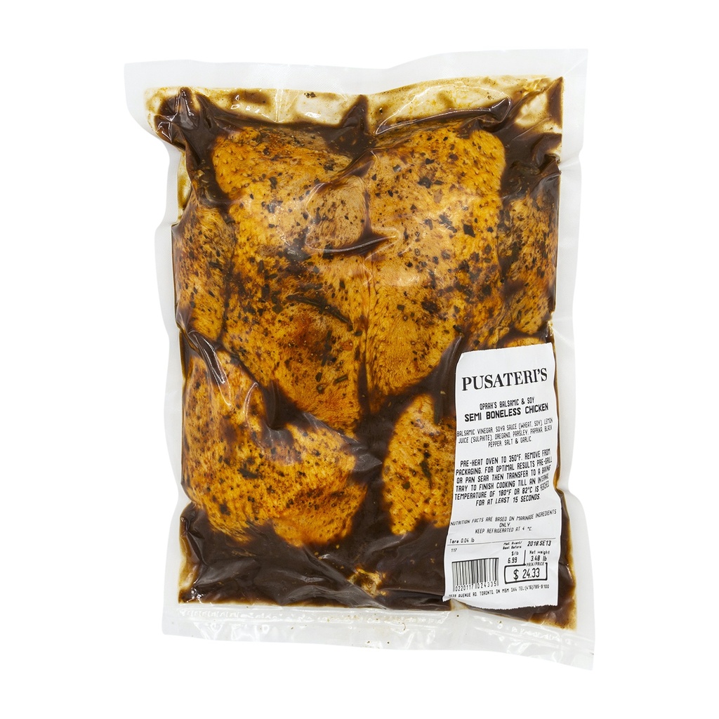 Whole Semi Boneless Chicken Oprah Style 4lb