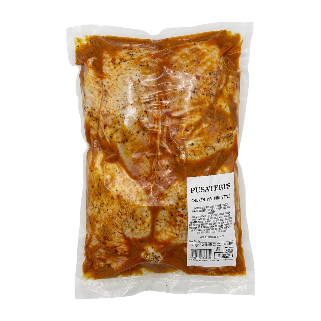 Whole Semi Boneless Chicken Piri Piri Style 4lb