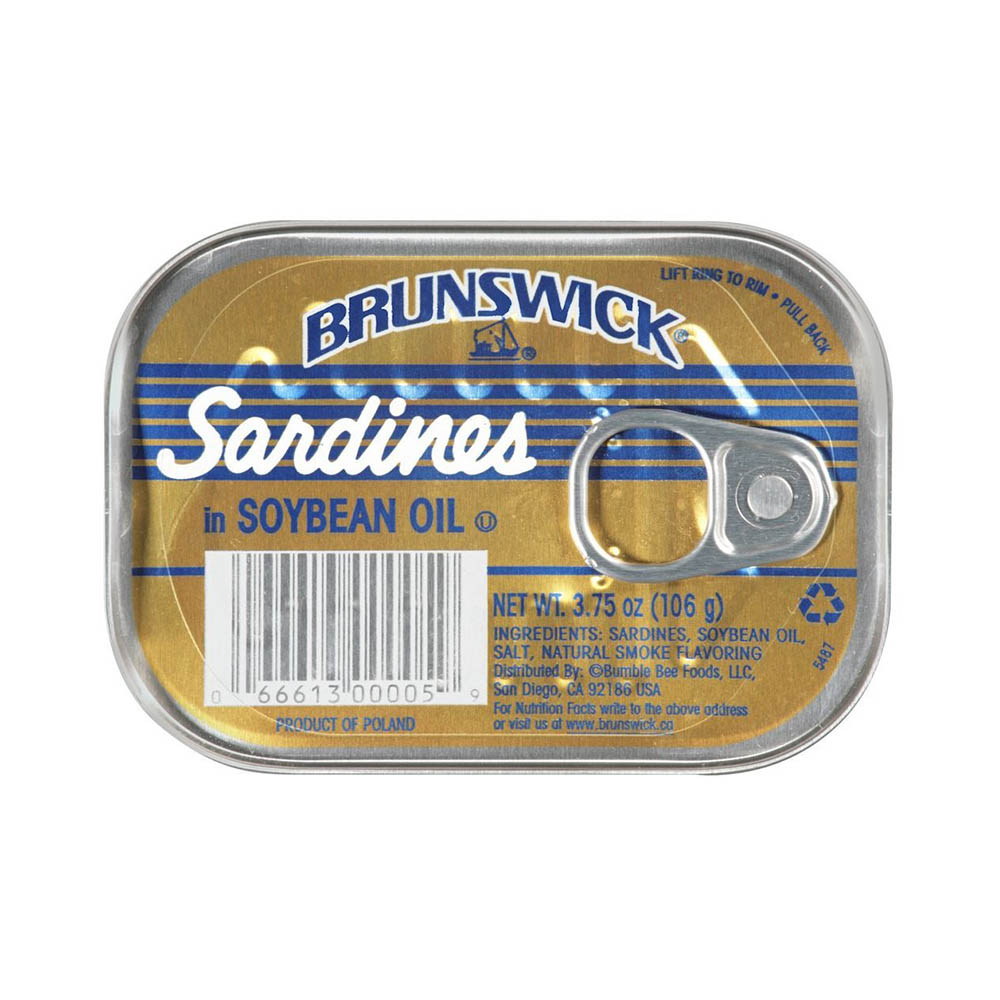 BRUNSWICK SARDINES IN SOYBEAN OIL 106G