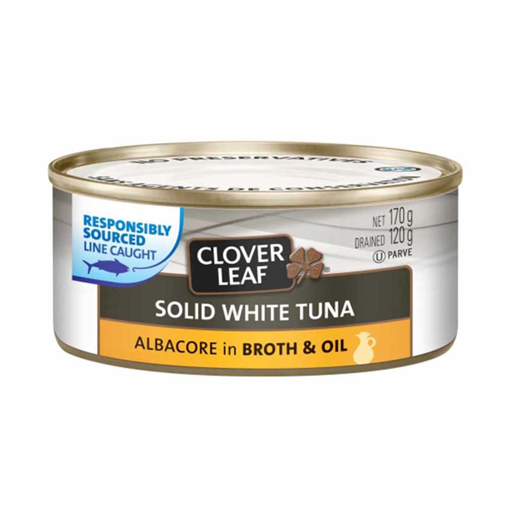 CLOVERLEAF TUNA IN BROTH & OIL 170G