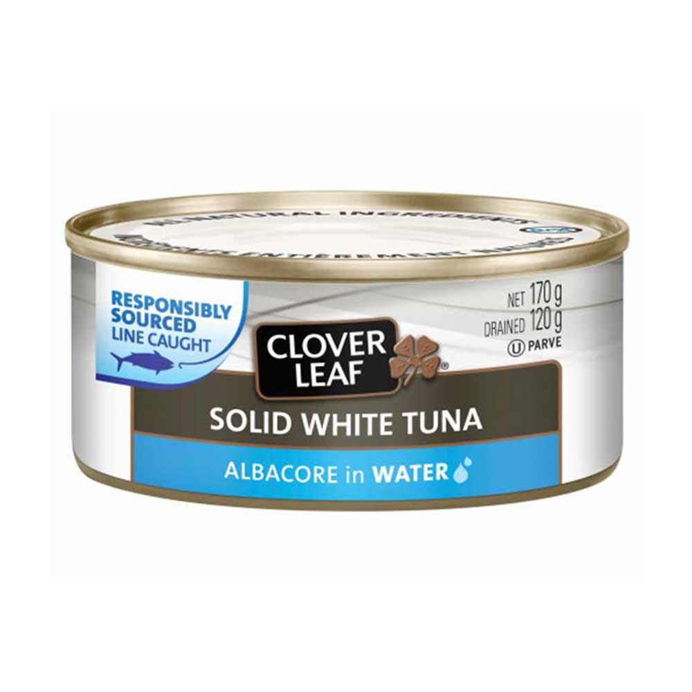 CLOVERLEAF WHITE TUNA SOLID IN WATER 170G