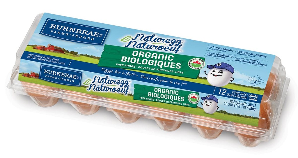 Burnbrae Naturegg Organic Medium Eggs 12Pk