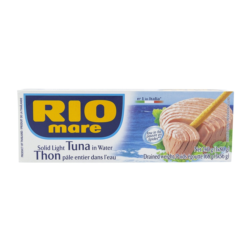 RIO MARE SOLID TUNA IN WATER 3X80G