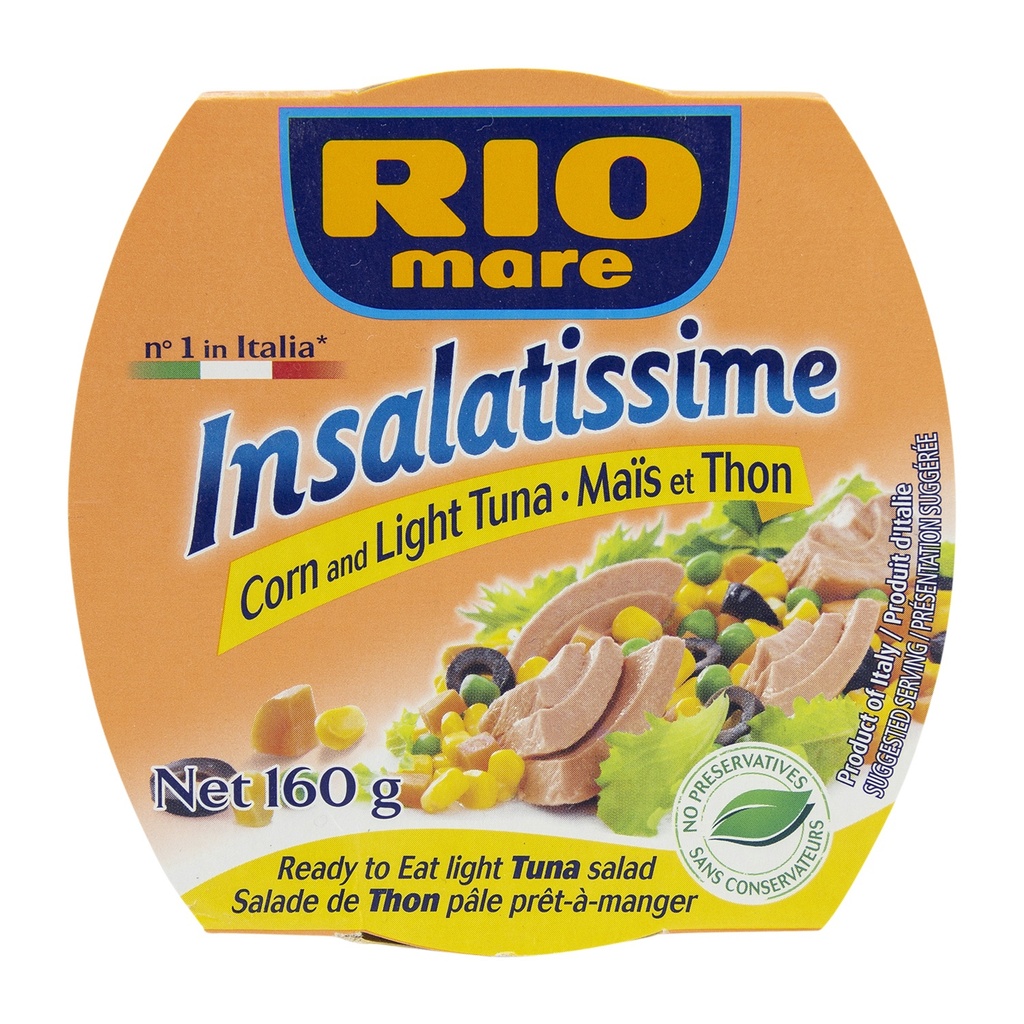 RIO MARE INSALATISSIME CORN AND TUNA SALAD 160G