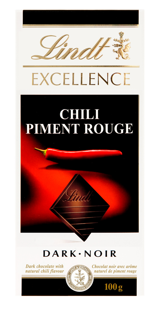 Lindt Excellence Chili Dark Chocolate Bar 100g