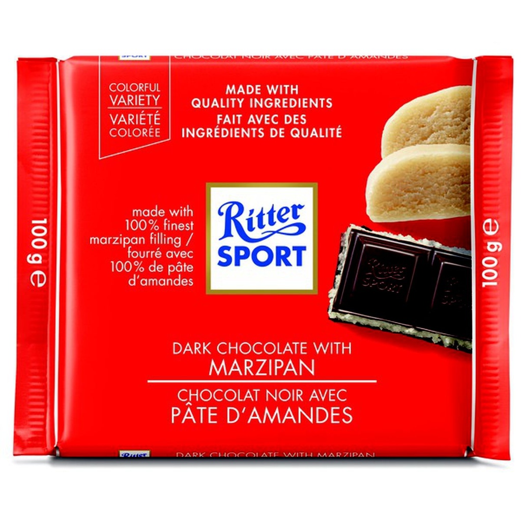 Ritter Dark Chocolate Marzipan 100g