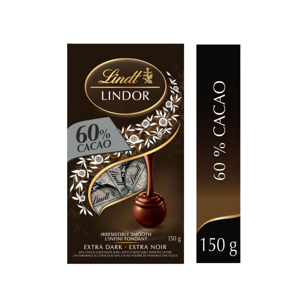 Lindt 60% Cocoa Dark Choc 150g