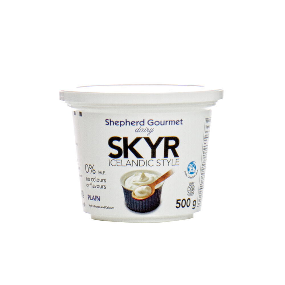 SHEPHERD GOURMET 0% PLAIN SKYR YOGURT