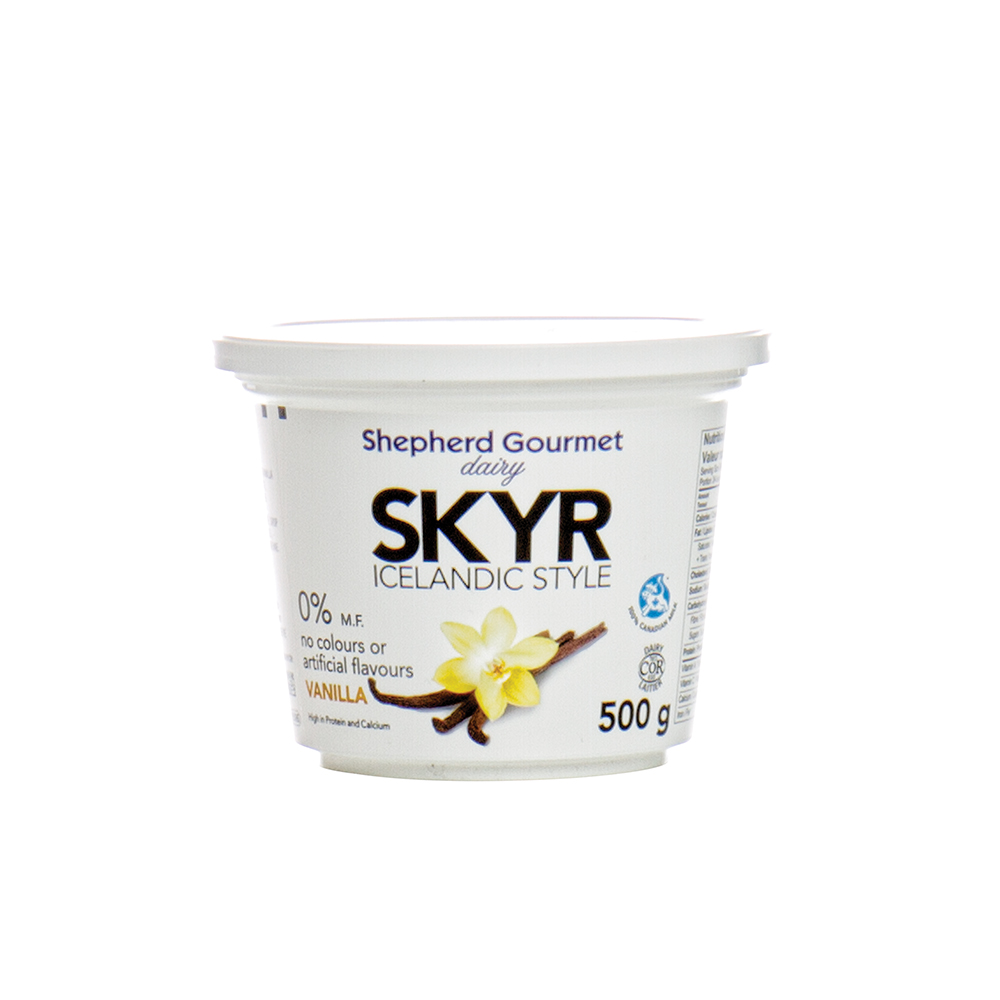 Shepherd Gourmet 0% Vanilla Skyr Yogurt 500G