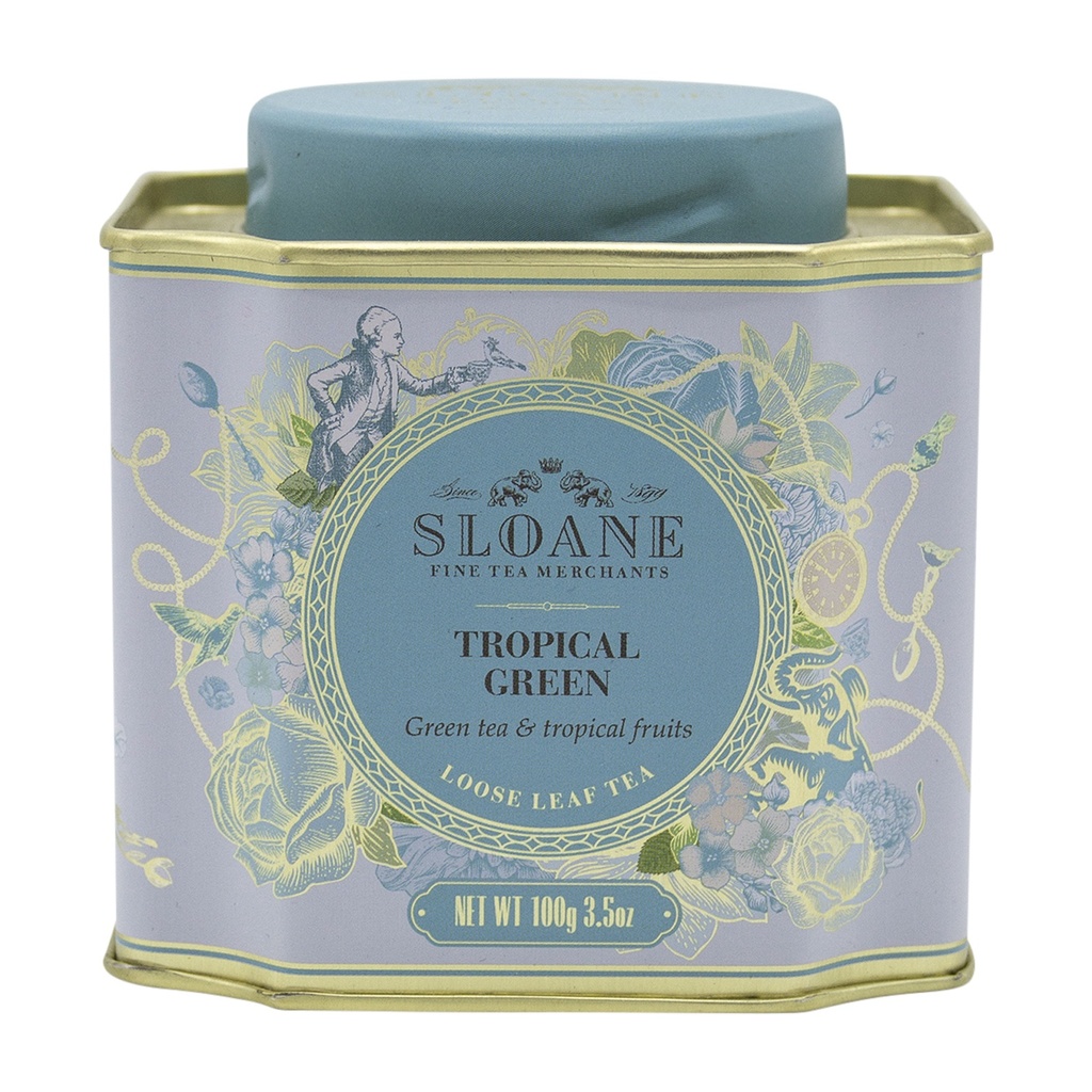 Sloane Tropical Green, Green Tea And Tropical Fruits 100G