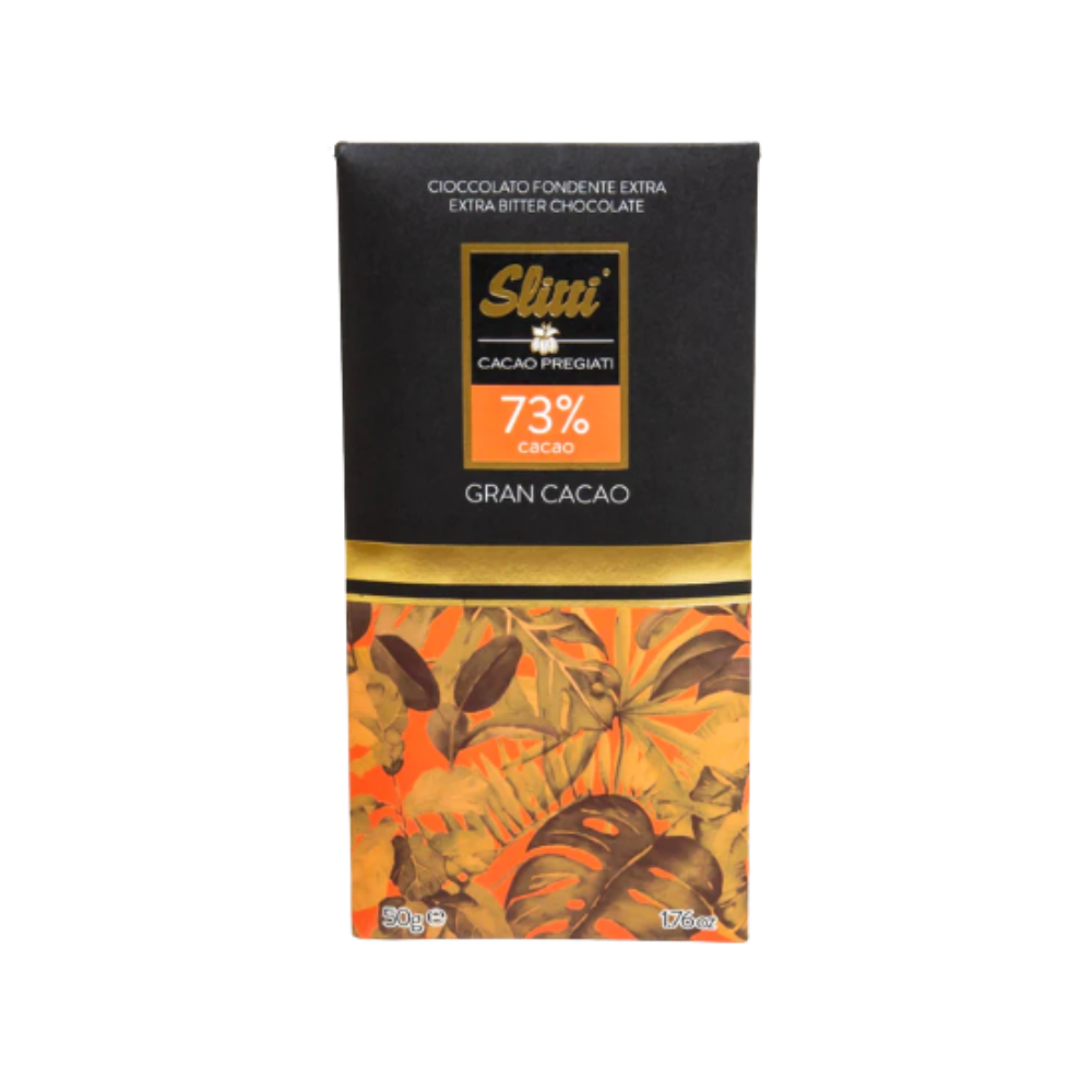 SLITTI GRAN CACAO, 73% COCOA CHOCOLATE BAR