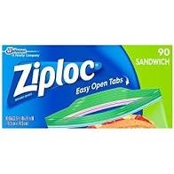 Ziploc Sandwich Bags 90Pc