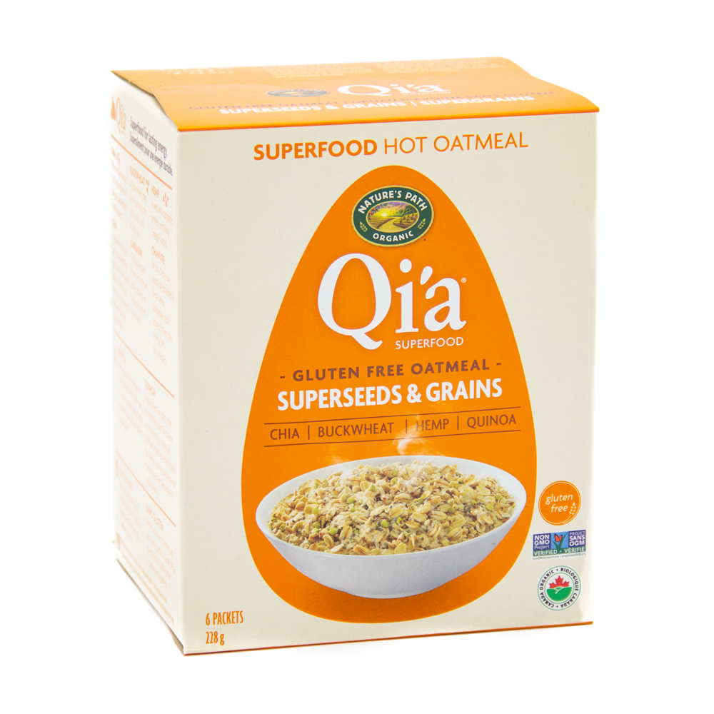 Nature's Path Qi'A Superseeds & Grains Gluten Free Oatmeal 6 X 38G 