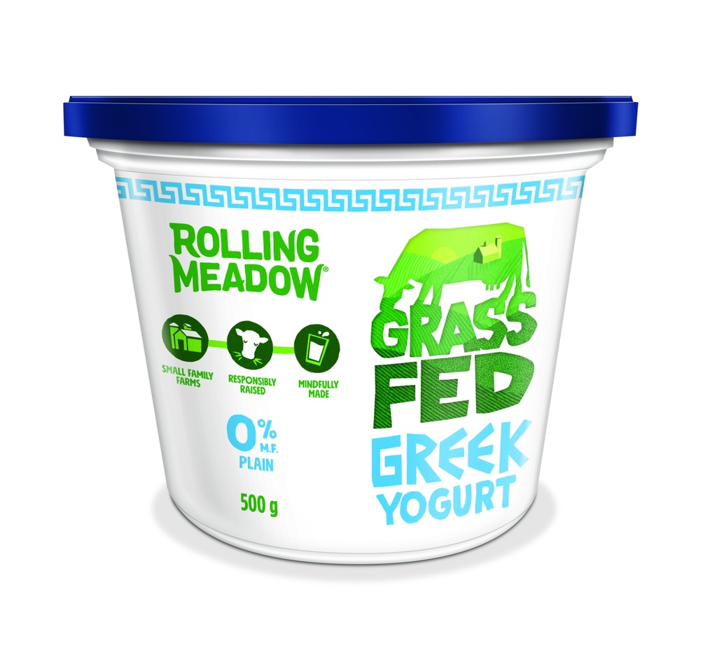 Rolling Meadow 0% Plain Greek Yogurt 500G