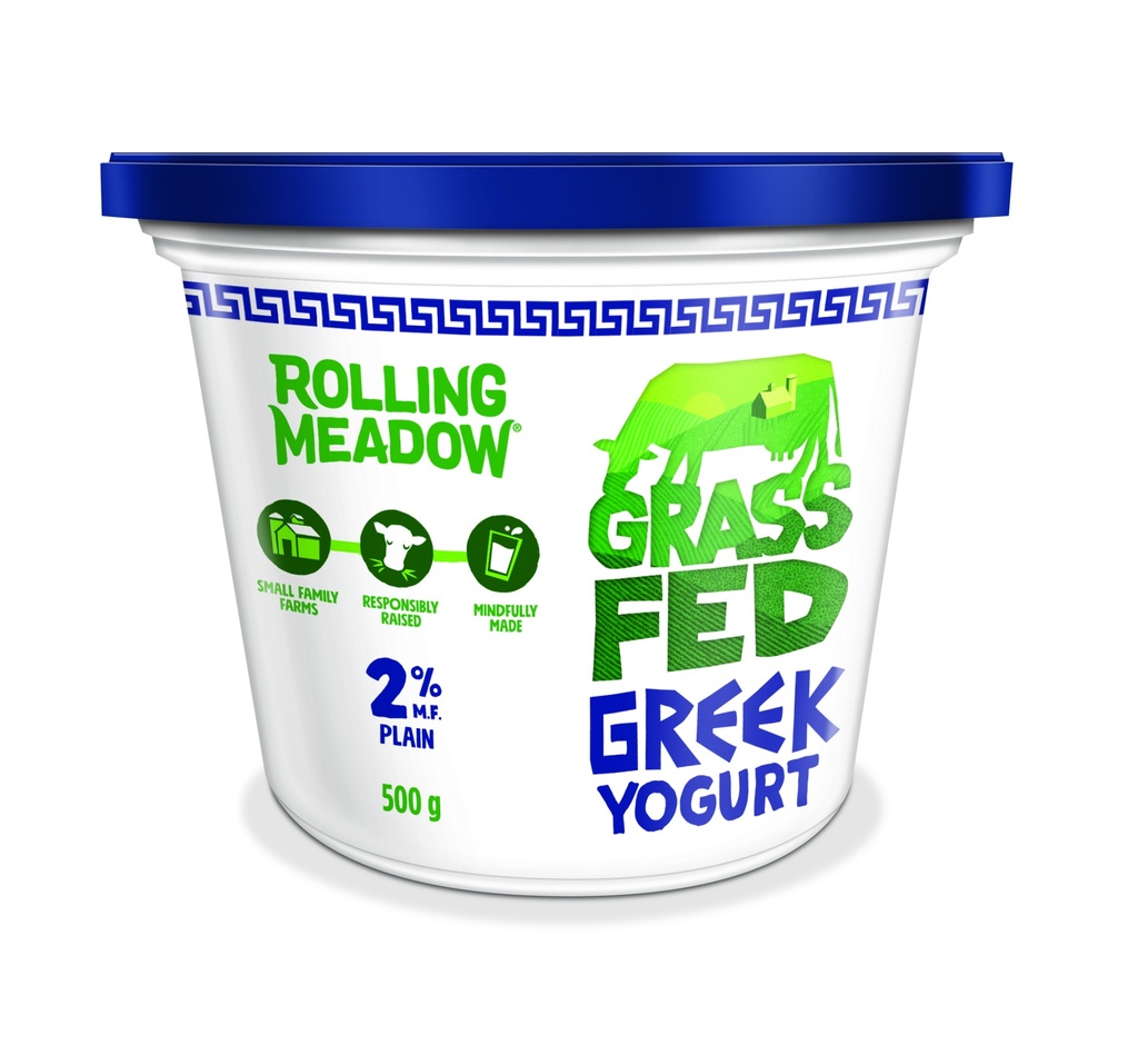 Rolling Meadow 2% Plain Greek Grass Fed Yogurt 500G