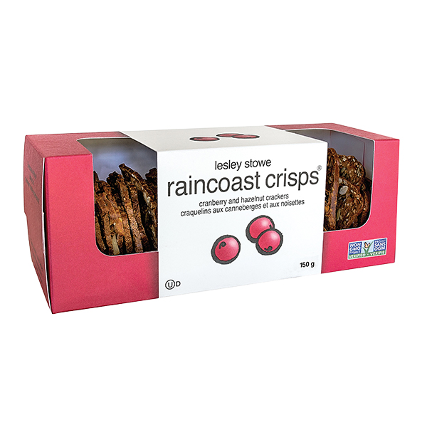 Raincoast Cranberry And Hazelnut Crisps 150G