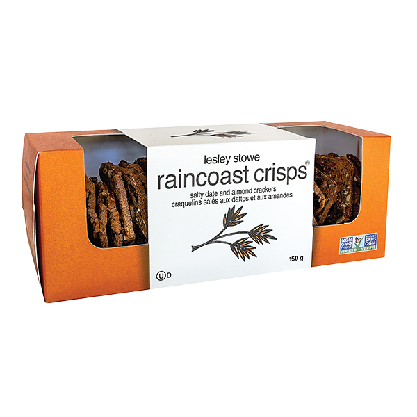 Raincoast Salty Date And Almond Crisps 150G