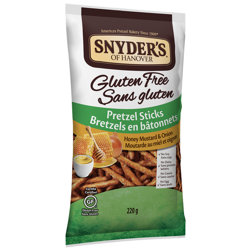 Snyder's Of Hanover Gluten Free Mustard And Honey Pretzel Sticks 220G
