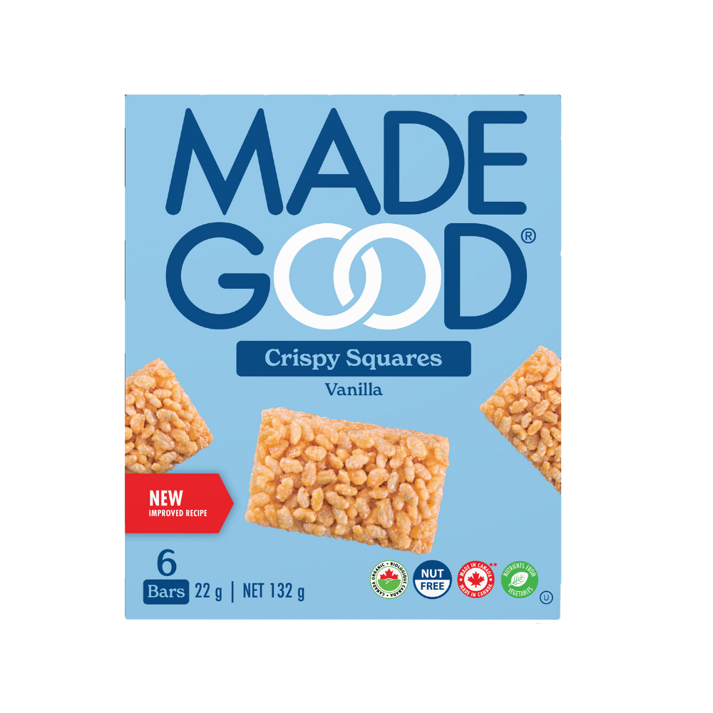 MADE GOOD ORGANIC CRISPY SQUARES VANILLA 6PK