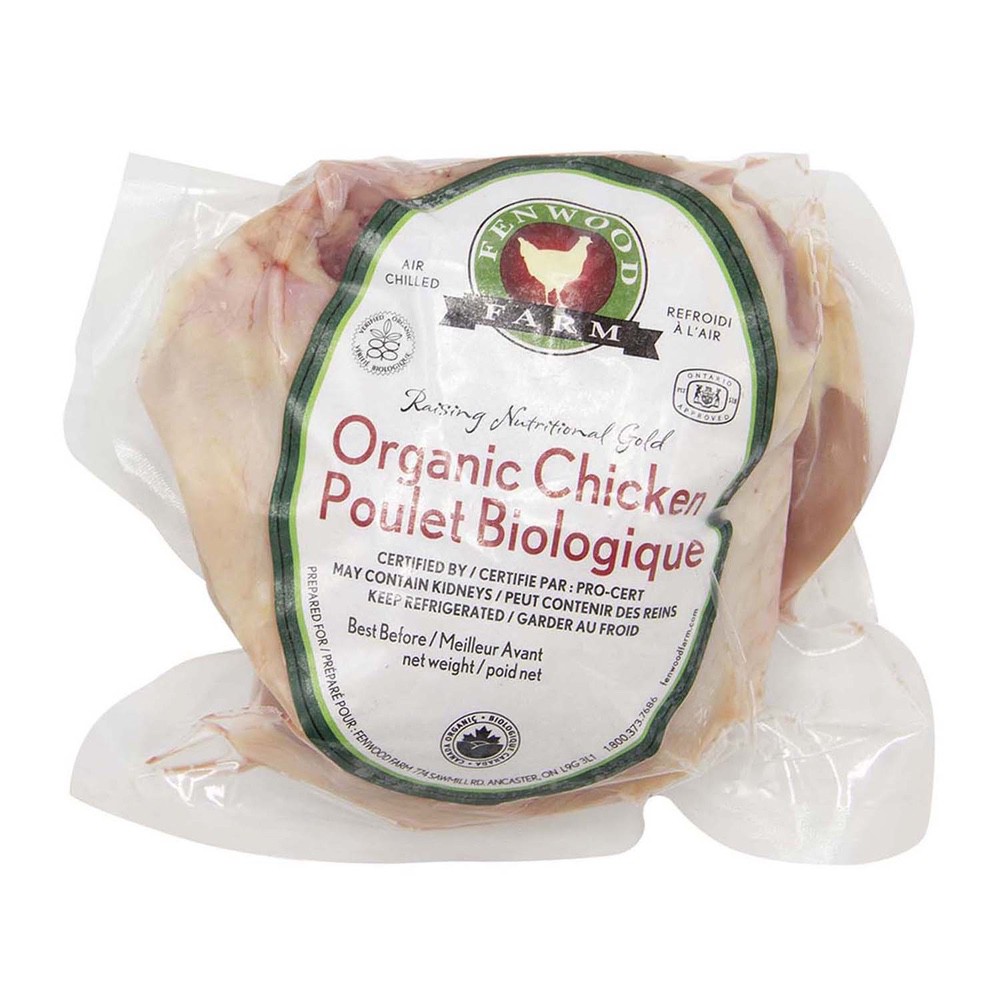 Organic Chicken Thighs Bone In 0.8lb