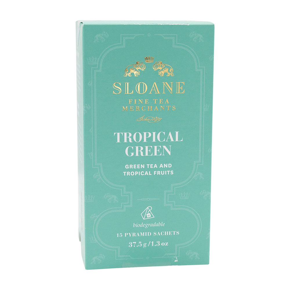 SLOANE TROPICAL GREEN RETAIL SACHET BOX