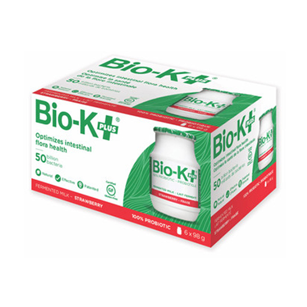 Bio-K Strawberry Flavour 6 X 98G
