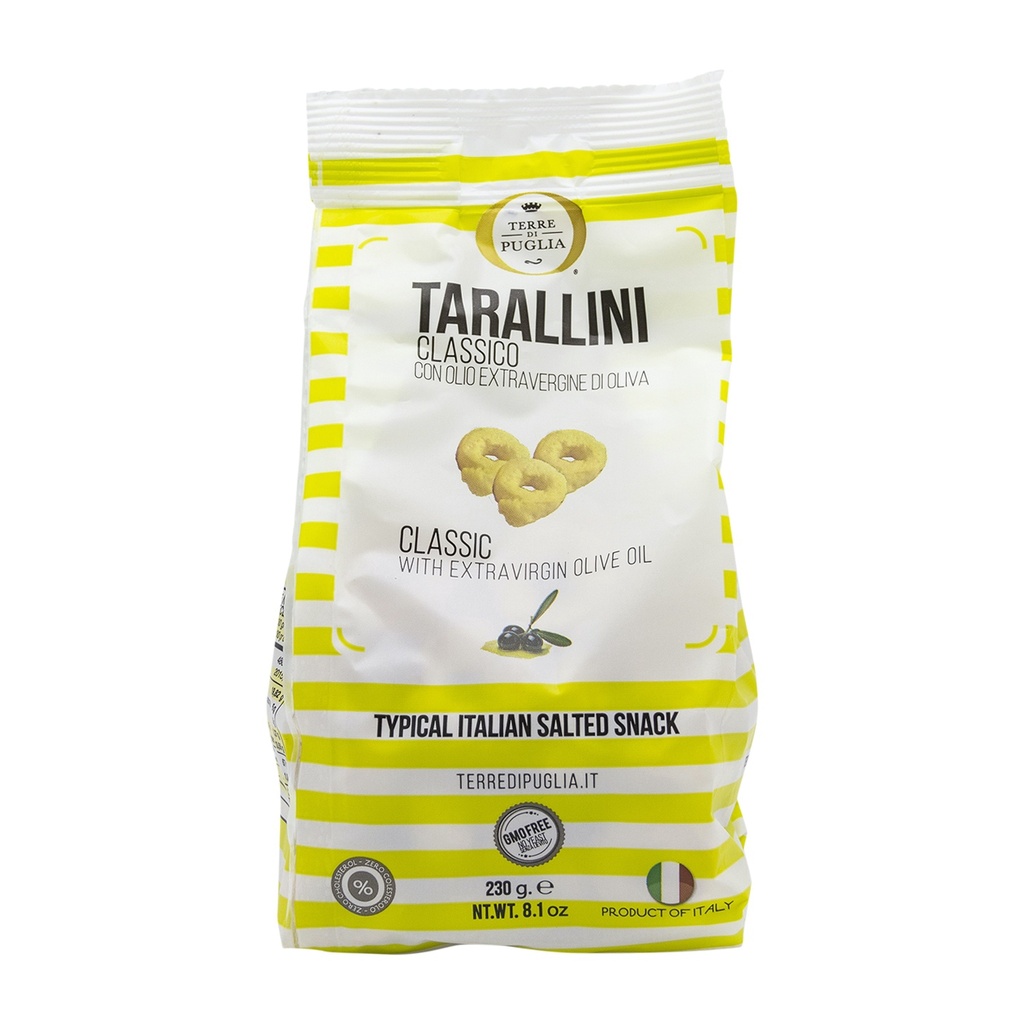 Terre Di Puglia Tarallini Classic With Extra Virgin Olive Oil 230G