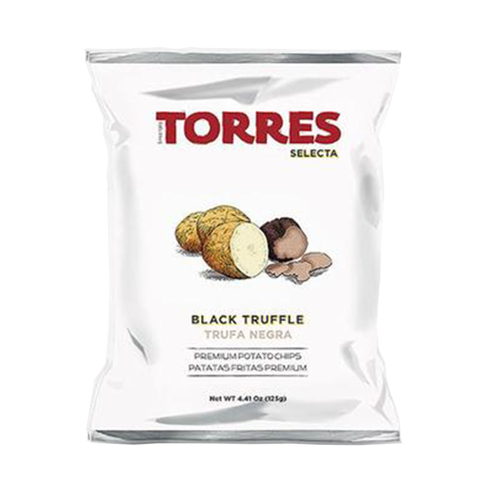 TORRES SELECTA BLACK TRUFFLE POTATO CHIPS 125G
